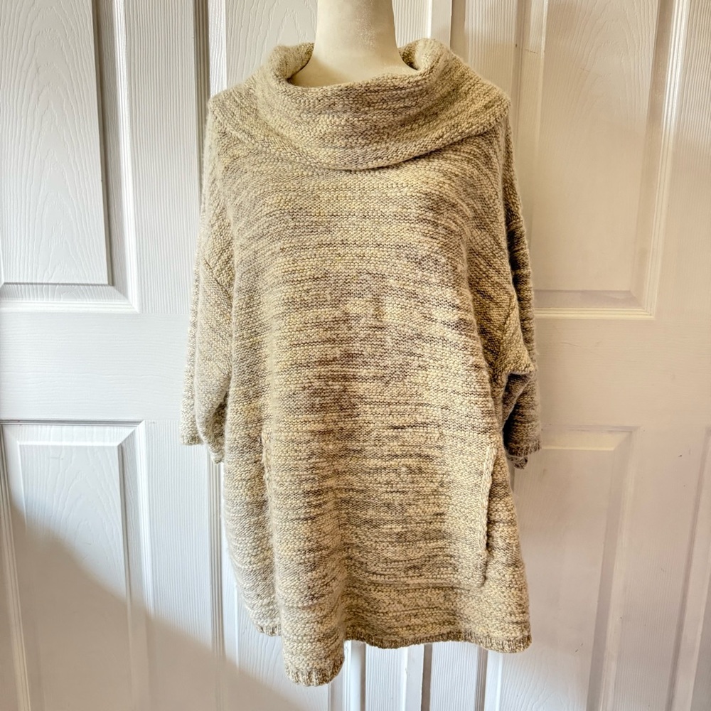 Pure Jill Women's Size 3X Gray Heavyweight Turtleneck Knit Pullover Sweater